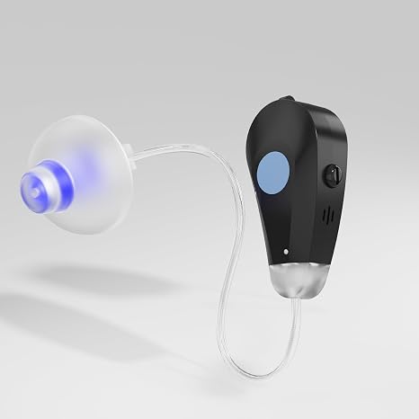 Mini RIC Hearing Aids,OTC Hearing Aid for Adult,Receiver in Canal Hearing Aid Devices for Seniors Assist Hearing Behind The Ear Nearly Invisible (Single Device) (Mini RIC-Left(Single Device))