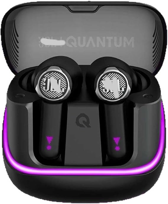 Quantum Beam TWS Earbuds, ANC, LED Light, 4.9g Lightweight, 11mm Driver, Dual Mic Noise Cancelling, 30H Playtime, IPX5 black