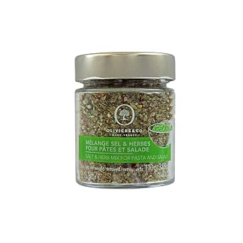 Oliviers & Co Salt & Herbs Mix for Pasta & Salad Gourmet Italian Seasoning with Sea Salt, Tomato, Marjoram & Chives Developed by Michelin-Starred Chef Perfect Holiday Gift 2.88 Oz