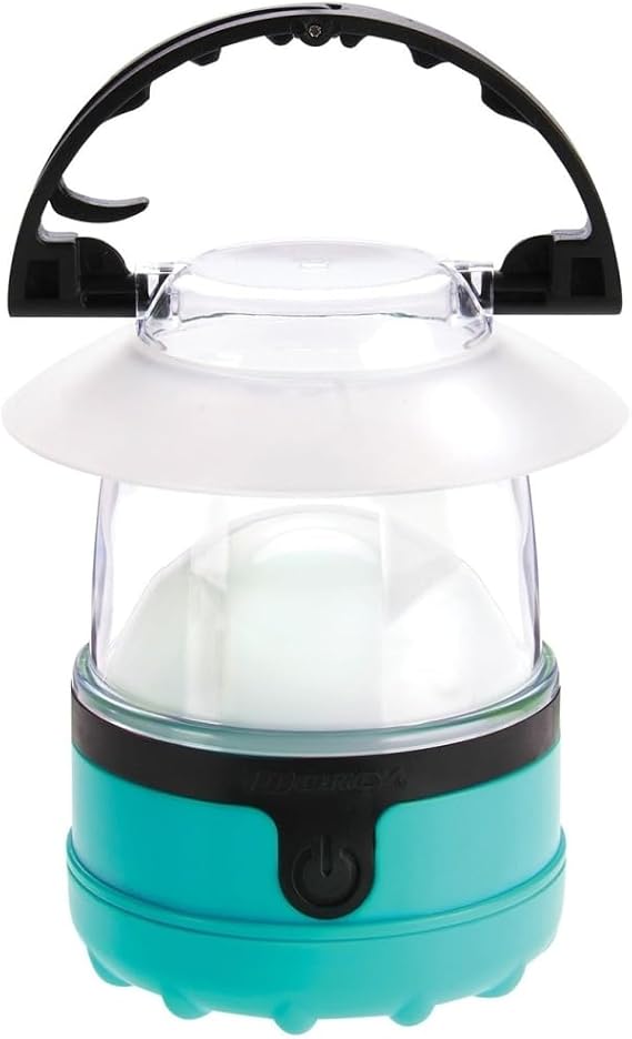 Dorcy 4 LED Mini Lantern 3 Pack with Hanging Hooks and Batteries, Assorted Colors, clear (41-3019)