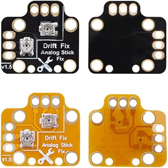 1 Pair Controller Analog Stick Drift Fix Mod for Xbox One PS4 PS5 Switch Pro Gamepad Game Handle Joystick Drift Repair Board (Black)