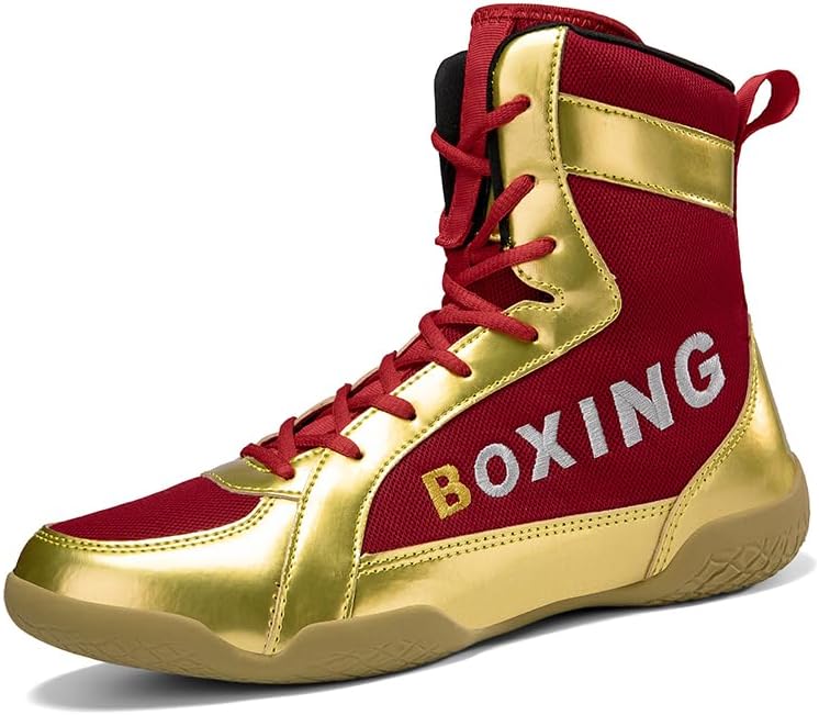 Boxing Shoes, Men's, Wrestling Shoes, Martial Arts Master, Training Mesh Boxing Shoes, Pro Boxing, Gushu Shoes, Lightweight, Boxing, Gym, Weightlifting, Anti-Slip, Breathable, Practice Shoes