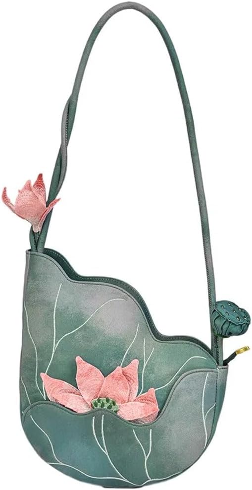 Vintage Embroidery Shoulder Bag Chinese Style Handbag Elegant Purse Fashion Handbag for Women Girls