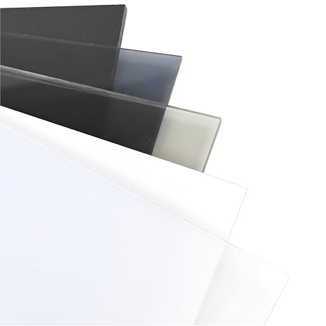 BuyPlastic Polycarbonate Plastic Sheet - Clear, 3/16" x 12" x 12" - Transparent Glass Replacement, UV, Weather, and Impact Resistant
