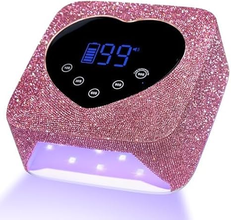 UV LED Nail Lamp 72W Rechargeable Sparkly Nail Dryer