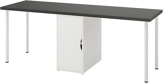 Çalışma masası, venge-beyaz, 200x60 cm, LAGKAPTEN, ADILS