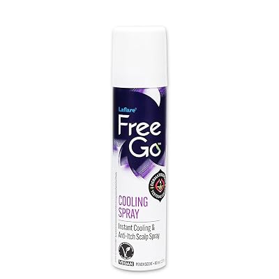 Laflare Laflare Cooling Spray for Braiding, Wig & Weaving. Instantly Reduce Temperature & Relief Itchy Scalp and Skin, VeganBiotin, Tea Tree, Castor Oil 80 ml Travel Size, 1, Count