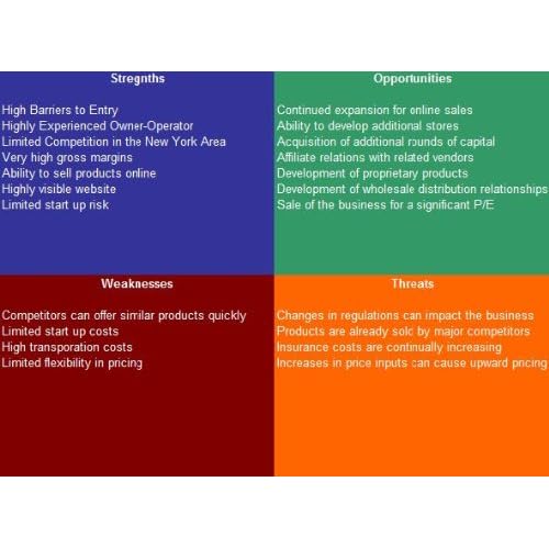 Optician SWOT Analysis Plus Business Plan