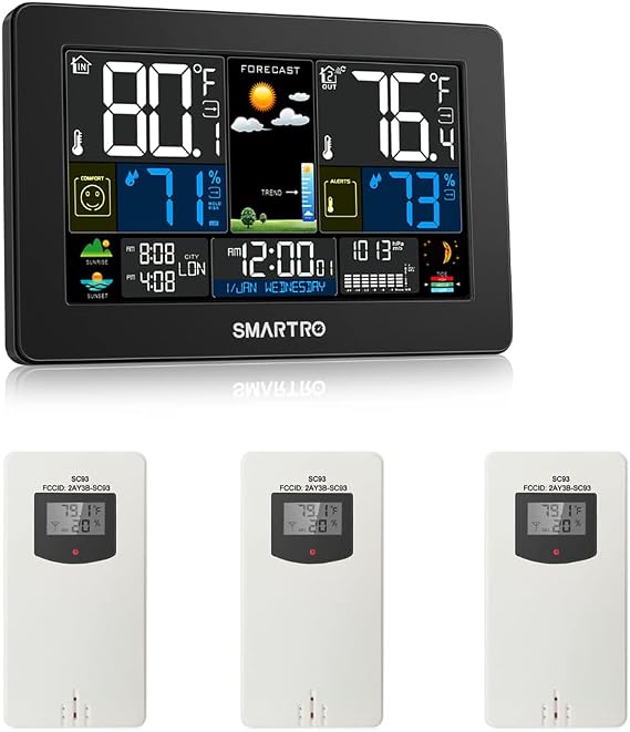 SMARTRO SC93 Weather Station and 2 Extra Sensors Bundle