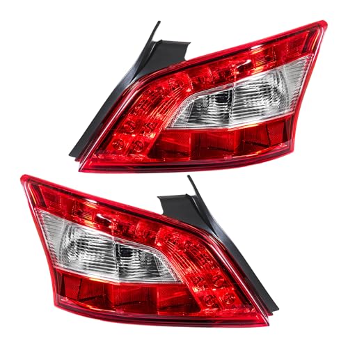 Replacement for Nissan Maxima 2009-2011 Driver and Passenger Side Outer Tail Light NI2800193 NI2801193