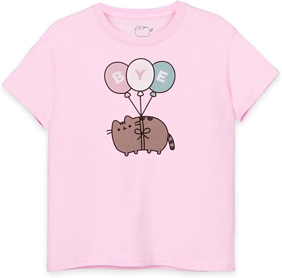 Pusheen Girls Short-Sleeve T-Shirt | Variety of Adorable Designs | Authentic The Cat Merchandise