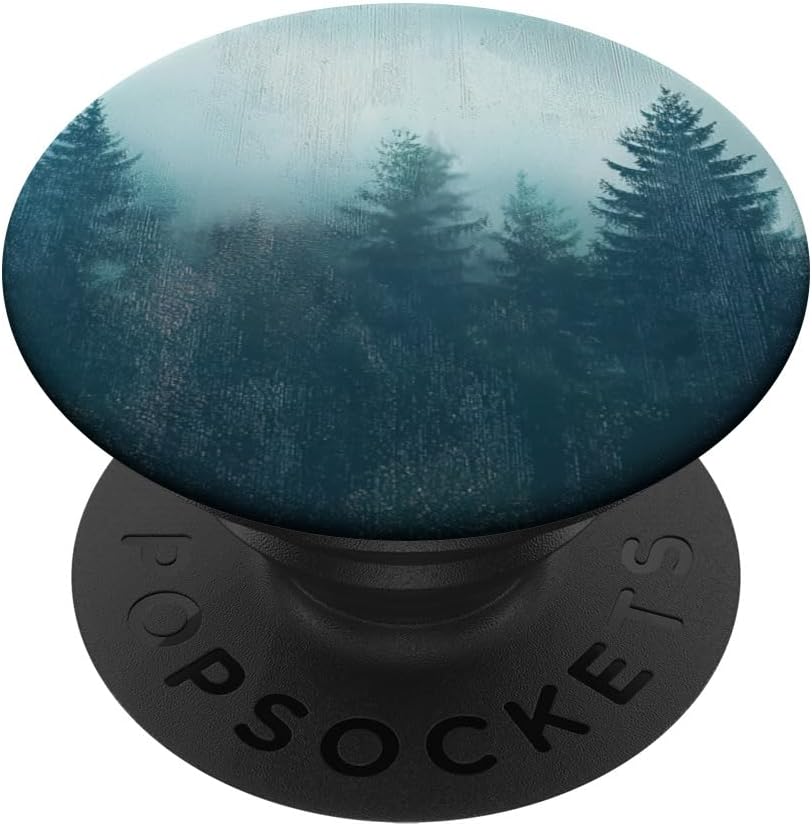 Mountains Minimalism Nature Landscape Trees Forest PopSockets Adhesive PopGrip