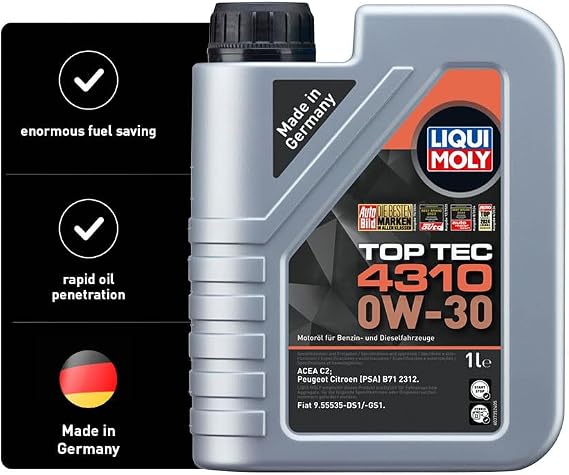 LIQUI MOLY | Top Tec 4310 0W-30 | 1L | Engine Oils | Synthetic Technology | SKU: 2361