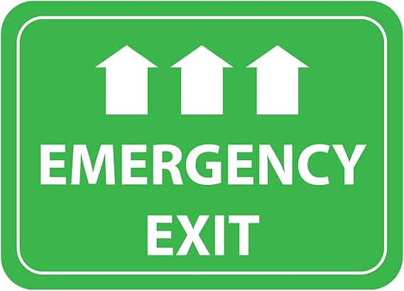 Floor Sign- Emergency Exit