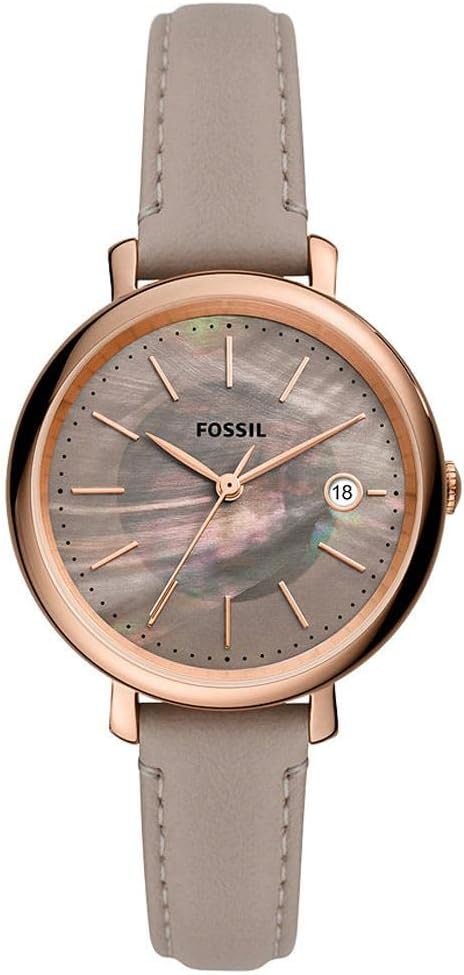 Fossil Jacqueline Women's Watch with Stainless Steel or Leather Band, Analog Watch Display