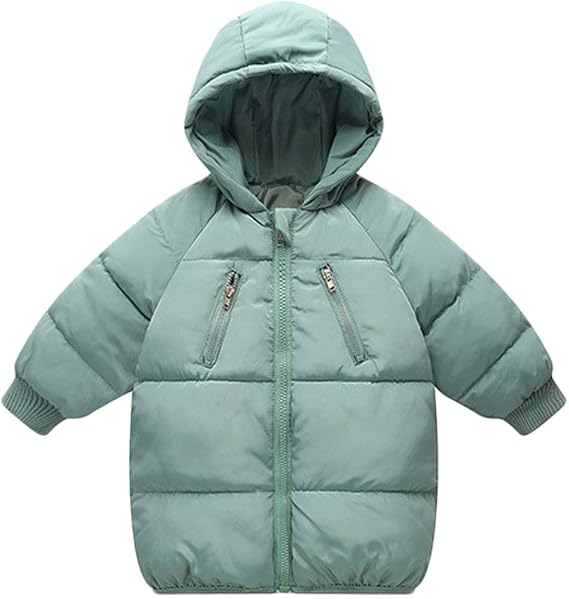 LANBAOSI Kids Winter Coats with Hooded Light Puffer Coat Warm Padded Jacket for Baby Boys Girls Toddler