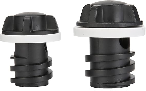 2 Pack Drain Plugs for RTIC Coolers, Large & Small Cooler Drain Plugs Compatible with RTIC 20QT, 45QT, 65QT Coolers with New Two Drains
