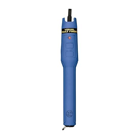 TREND Networks | Visual Fault Finder | Fiber Optic Cable Visual Fault Finder | 3.1 Mile Distance | Rugged Aluminum Body | Universal Adapter