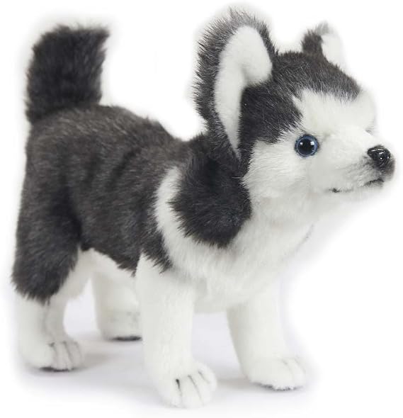 HANSA Husky Pup Standing Plush Soft Toy 20cm 6970