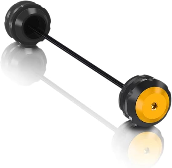 Frame Sliders Compatible With Aprilia For RS660 For Tuono 660 2020 2021 2022 2023 2024 Front Rear Axle Fork Wheel Protector Crash Sliders Motorcycle Accessories(Yellow,Rear)