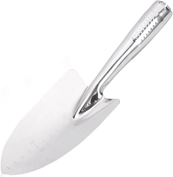 Stainless Steel Garden Trowel, Rust Resistant Heavy Duty Ergonomic Grip