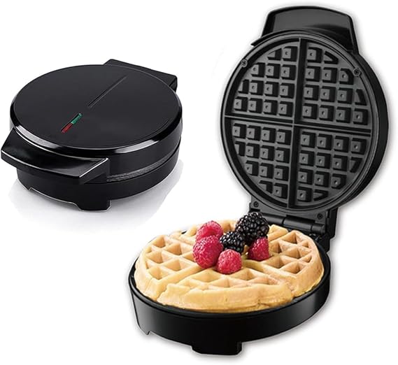1000W Waffle Maker Iron | Non-Stick Coating | Electric Baking & Frying Pan | Quick Breakfast Kitchen Tool