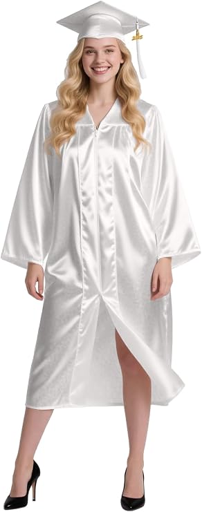 GradPlaza Graduation Cap and Gown Set with 2026 Tassel Adult Shiny Finish | Designed for high school, college and bachelor's graduation ceremonies with a comfortable unisex fit.