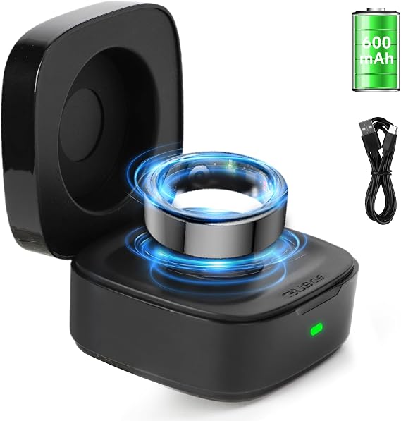 Wireless Charging Case Compatible with Oura Ring Gen 3 Charger Size 7