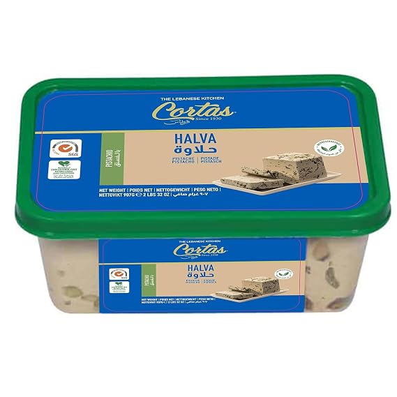 Cortas - Premium Halva with Pistachio, 2 Lb / 907 G