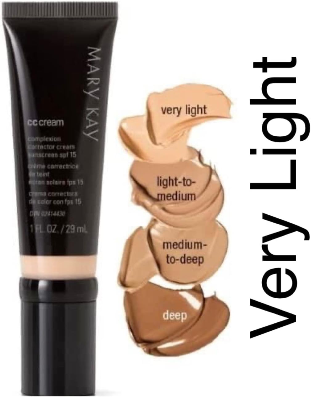 Mary Kay Cc Cream Sunscreen Broad Spectrum SPF 15 ~ Very Light 1 FL. oz 29 ml