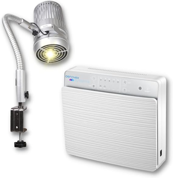 Sunflower Nail Dust Collector and Wall Mount Air Cleaner Value Package for Nail Salon Suites