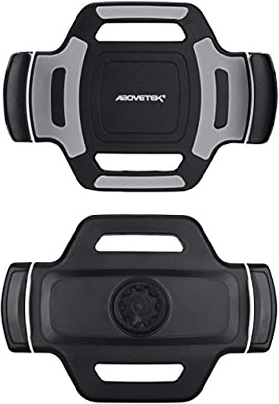 AboveTEK Bracket Tablet Holder for 5.5-13.5" Tablet & Phone (Holder Only), to Be Paired with Compatible Tablet Stand as Swivel Folding Clamp Mount for Kitchen Office (14.98-23.36 CM/Black)