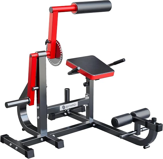 Ab/Back Machine, AB Crunch Back Extension Machine with Armrests, Adjustable Core Muscle Strength Training Machine, AB Workout Machine for Upper Body Workout, Home Gym Equipment