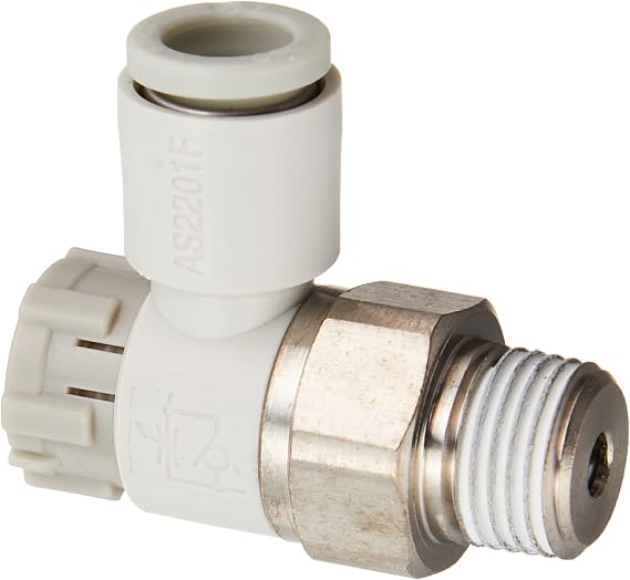 SMC AS2211F-01-04SA Push-Lock Elbow with One-Touch Fittings