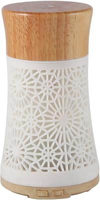 Essential Oils Diffuser 120ml Fragrant Room Sprays Ultrasonic Aroma Mist Atomizer Air Conditioner Room Humidifier for Improving Air Quality yoga Bedroom Conference Room Study Room Living Room-White