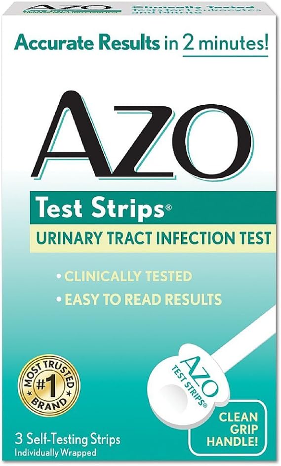 AZO Urinary Tract Infection Test Strips 3 Strips Per Box (2 Boxes)