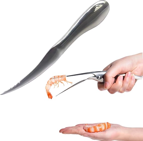 2 PCS Shrimp Deveiner Tool Shrimp Peeler,Stainless Shrimp Knife Multifunctional Shrimp Deveining Tool for Easy Shrimp Deveining (Shrimp Tools-1)