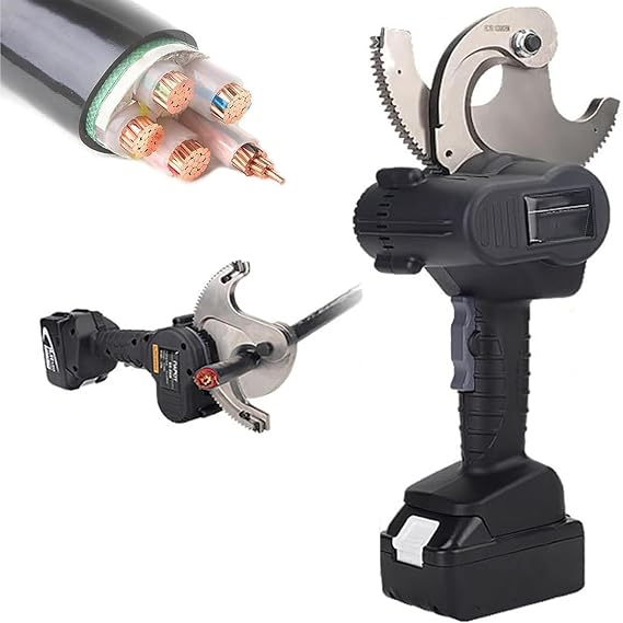 Cordless Cable Cutter,Hydraulic Cable Cutter,Battery Powered Cable Cutting Tool,18V Electric Wire Cutter Wire Cutting Tool for 50mm/65mm/75mm Al Copper Cable,EC-75M