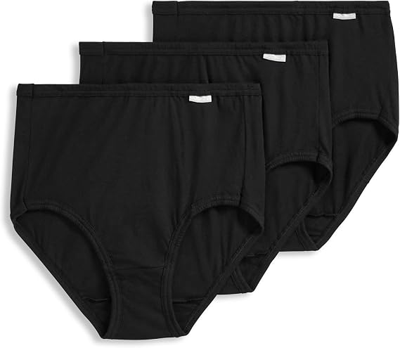Jockey Women's Underwear 100% Cotton Elance Brief - 3 Pack