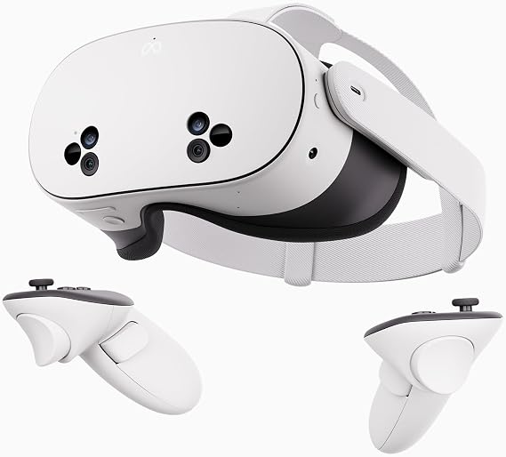 Meta Quest 3S 256GB Dive into Mixed Reality Unreal Experiences All-in-One Headset (Renewed Premium)