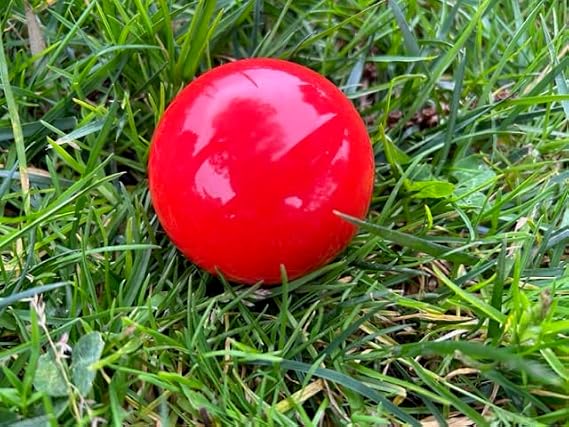 BuyBocceBalls Listing - Premium Quality, Official Tournament-Grade Pallino or Pallina for Bocce - Regulation Size 60mm - Red - Use with 100, 107 or 110+mm Bocce Balls