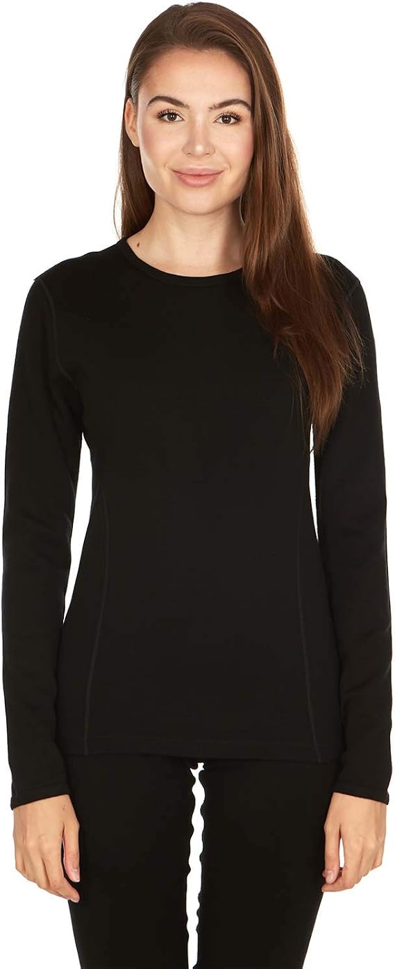 100% Merino Wool - Women's Midweight Base Layer - Long Sleeve Crew