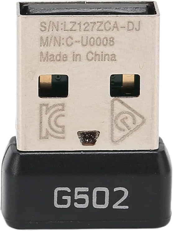 USB Dongle Mouse Receiver Adapter Replacement for G502 Lightspeed Wireless Gaming Mouse (G502)