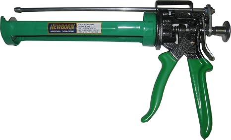 Newborn 335-XSP Steel Dual Component Manual Applicator, Fits 300 ml x 30 ml Cartridge, 26:1 Thrust Ratio