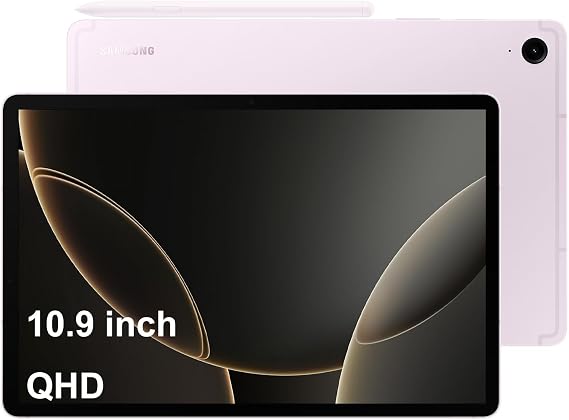 Samsung Galaxy Tab S9 FE Android Tablet (10.9 Touchscreen, 8GB RAM, 256GB Storage, 18-hr Long Battery Life, S Pen, 12MP Front Camera + 8MP Rear Camera, Lightweight Durable Design) SM-X610, Lavender