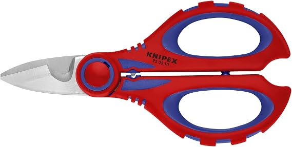 KNIPEX Tools 95 05 10 SBA Electricians' Shears with Crimp Area for Ferrules, 6.25-Inch | bike-repair-tools