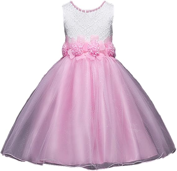 Pageant Tulle Floral Waist Sash Special Occasion Flower Girl Dress