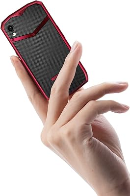 CUBOT Pocket 4.0 inch Mobile Phone, 4G Smartphone SIM Free Phones Unlocked, Android 11 Small Phone,16MP Camera,3000mAh,4GB64GB128GB Extension,Face IDNFCGPS BlackRed