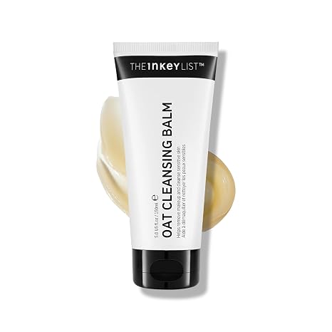 The INKEY List Oat Cleansing Balm, Dissolves Makeup, Nourishing Skincare, Gentle Cleanser, Vegan Friendly, Suitable For All Skin Types