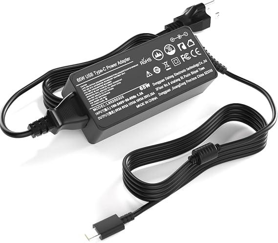 65W USB C AC Power Adapter Charger Wire for NOCO Boost X Series
